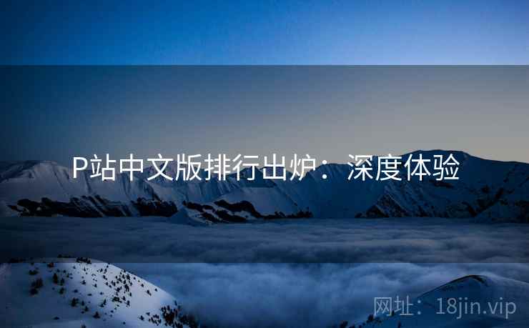 P站中文版排行出炉：深度体验